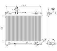 VALEO 701216 Engine radiator