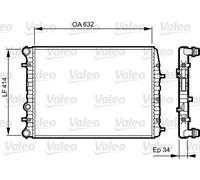 VALEO 732864 Radiator, engine cooling for SEAT,SKODA,VW