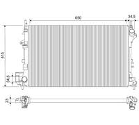 VALEO 732879 Engine radiator