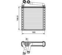 VALEO 811500 Heater matrix