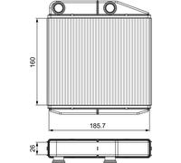 Genuine Valeo Heater Matrix for Abarth GRANDE PUNTO 77363898