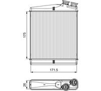 VALEO 811512 Heater matrix