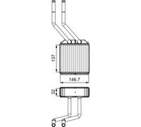VALEO 811520 Heater matrix