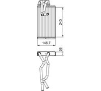 Fits VALEO 811525 HEATER CORE