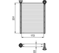 Valeo Heater Matrix Core Heat Exchanger fits Citroën Ds