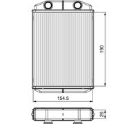Fits VALEO 811553 HEATER CORE