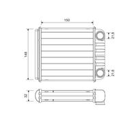 VALEO 811650 Heater matrix