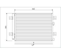 Fits VALEO 814077 CONDENSER, AIR CONDITIONING DE Stock