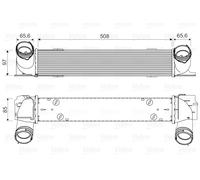 VALEO 818553 Intercooler, charger for BMW