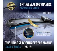 VALEO Silencio Wiper - VF882 - High Performance, Superior Road Visibility, Easy Installation Original Flat Blade 650mm - Front - 1 Wiper Blade - 577882