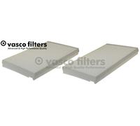 Fits VASCO O161 cabin filter BMW 5 2003->, BMW 6 2004->, set of 2 pcs