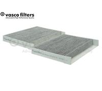 Fits VASCO X820 cabin filter carbon. Mercedes S (W222) 2013->, set of 2 pcs
