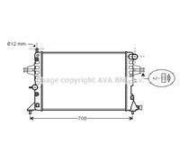 PRASCO OLA2254 Engine radiator