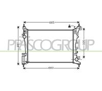 Prasco Engine Radiator OP035R005 - Fits Vauxhall/Opel Corsa D (2006-2014) & Corsa E (2014-)