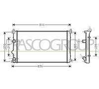 Fits NISSAN INTERSTAR Radiator 2003- (6616)