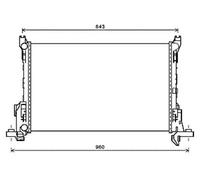 OPEL VIVARO 14- Multifit Fiat/Renault/Vauxhall Radiator FT900R001