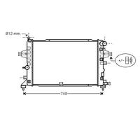 OPEL ASTRA H 2004-2014 CARAVAN OPEL ASTRA (2004) 2.0 Radiator OLA2381