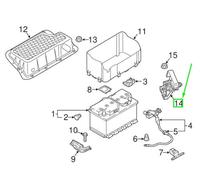 Fits Volkswagen Passat B8 3G Battery Holder 5Q0941824D Original