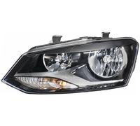 1LE 247 051-031 Left NS Nearside Headlight Headlamp Twin H7 Black Bezel By Hella
