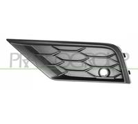 Prasco Front Bumper Grille Upper VG8102014, VW Tiguan 2016-2020, Parking Sensor Holes, Left