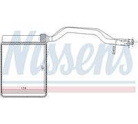 NISSENS 71777 Heater matrix