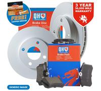 Quinton Hazell Brake Disc Replacement - Single Disc - Front - 5 Bolt Holes - Internally Vented - BDC5486