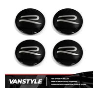 FITS VW T6 TRANSPORTER GENUINE R-LOGO DYNAMIC SELF LEVELLING WHEEL CENTRE CAPS