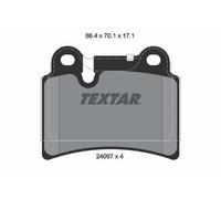 FITS VW TOUAREG 3.2 V6 BRAKE PAD SET, DISC BRAKE 2409701 TEXTAR