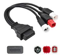 Fits Yamaha 3 4 6 Pin OBD2 Diagnostic Cable, Motorcycle OBD II Engine System Diagnostic Tool, OBD Fault Code Reader Adaptor, Motorbike Parts Only Compatible with Yamaha Motorcycle