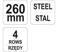 Fits YATO NARZDZIA YT-6332 WIRE BRUSH 4x16 ROWS L=260MM ⭐UK Stock⭐