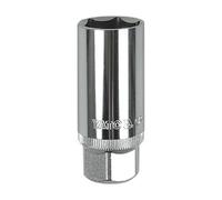 Yato Yt-1254, 1/2" Drive Sparkplug Socket Size 21mm, Crv Steel, 6 Point