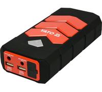 YATO Professional Power Bank with Jump Starter 200A/400A/9000mAh | 5V/2A USB | 12V 3.5A | Emergency Light | Portable Car Jump Starter Car Battery Starter Torch