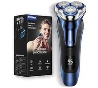 FitSan Electric Razor for Men: Rechargeable Beard Shavers-IPX7 Waterproof Wet & Dry-Cordless Foil Shaver with Pop up Trimmer -Travel Lock - Close Shave & SkinProtect
