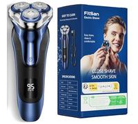 FitSan Electric Razor for Men: Wet & Dry Beard Shavers-IPX7 Waterproof -Rechargeable Cordless Foil Shaver with Pop up Trimmer -Travel Lock - Close Shave & SkinProtect