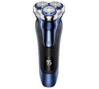 FitSan Electric Razor for Men: Wet/Dry Shavers with Pop up Trimmer-Rechargeable Beard Shavers with Led Display-IPX7 Waterproof