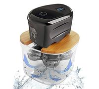 FitSand Bamboo Shaver Rinse Stand Compatible with Skull Shaver Pitbull Gold PRO Head Shaver