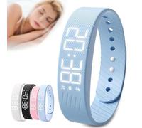 Fitsleeps Alarm Clock Watch, Fitsleeps Alarm Bracelet - Pro Version, Vibrating Alarms Reminder Watch, Silent Vibration Wake Up Wristband, Snooze Free Smart Watches for Men and Women (D)