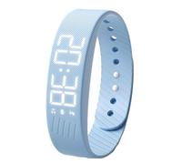 Fitsleeps Alarm Clock Watch - Fitsleeps Alarm Bracelet, Silent Alarm Wristband, Vibrating Wake Up Alarms Watchs, for Heavy Sleepers, Snooze Free Smart Watch for Men and Women (Blue)