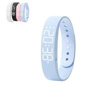 Fitsleeps Alarm Clock Watch, Fitsleeps Wake-Up Alarm - Pro Version, 2025 New Silent Vibration Wake Up Wristband,Silent Vibration Wake-Up Wristband for Deep Sleepers,Snooze-Free Smart Watch (Blue)