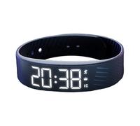 Fitsleeps Alarm Clock Watch, Silent Adjustable Smartwatch Wristband, Vibrating Alarm Clock Digital Watch, Noise-Free Awake Solution, Time Management, 9mm, For Travel School Sports