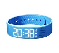 Fitsleeps Alarm Clock Watch, Silent Adjustable Smartwatch Wristband, Vibrating Alarm Clock Digital Watch, Noise-Free Awake Solution, Time Management, 9mm, For Travel School Sports