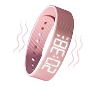 Fitsleeps Alarm Clock Watch, Silent Adjustable Smartwatch Wristband, Vibrating Alarm Clock Digital Watch, Noise-Free Awake Solution, Time Management, 9mm, For Travel School Sports