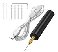 FiTspi 0.7-1.2mm Mini Electric Hand Drill Set, Portable USB Electric Drill Kit with 13pcs Drill Bits Tool for DIY Crafts, Jewelry Making, Wood Crafting, Metalworking