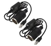 FiTspi 1.2M Car Cigarette Lighter Socket Converter, 5V USB Port to 12V Car Cigarette Lighter Socket Female Converter Adapter Cord for Driving Recorder DVR Dash Camera GPS and Other Equipment (1)