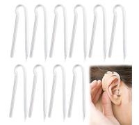 FiTspi 10Pcs Hearing Aid Tubes, 3.1 x 2mm Soft Flexible PVC BTE Earmold Hearing Aid Tubing, Replacement Transmitting Clear Sound per Most Hearing Aids