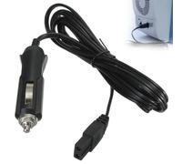 FiTspi 1Pc 1.8m 12v Car Cooler Box Car Replacement Cable, Car Cigarette Lighter to 12V DC 2 Pin Lead Plug Power Supply Cable for Car Inflatable Pump, Vacuum Cleaner, Car Refrigerator (1)