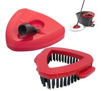 FiTspi 2 Pack Spin Mop Replacement Base Brush For Vileda / O-Cedar EasyWring Rotating Mop Base Triangle Accessory Mop Cloth Parts