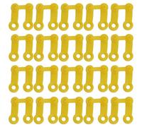 FiTspi 20Pcs Plastic Yellow Snap Clip Punch Card For Brother Knitting Machine Card Snap Buckle SK280 KH881 Accessories