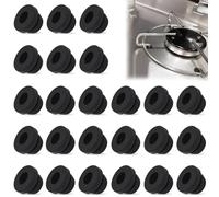 FiTspi 24Pcs Rubber Grommet Guides, Stove Rubber Feet Grommets, Pot Carrier Rubbers Protective for RV Motorhome Cookers Compatible with Dometic, Smev and Thetford 5mm Rods