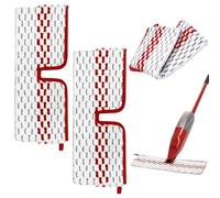 FiTspi 2Pack Microfiber Mop Pads Compatible with O-Cedar ProMist MAX Spray Mop, Floor Mop Replacement Cover Microfibre Set, Reusable Mop Pads for All Stain Removal Floor